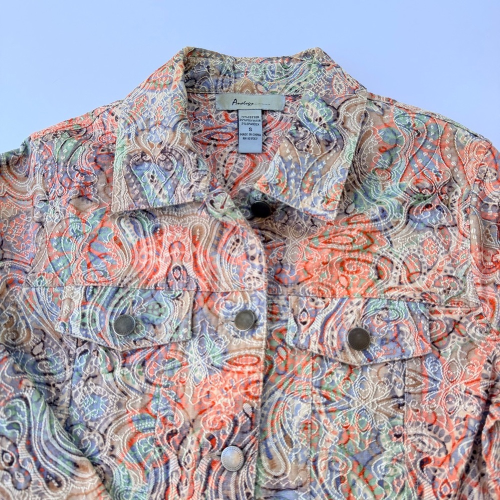 Woman’s Analogy Brand Textured Jacket Size Small - Picture 3 of 7